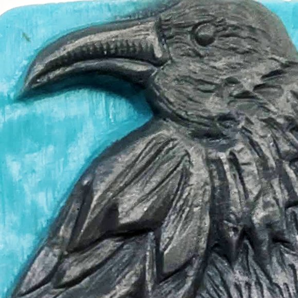 Gothic Raven Vegan Soap Bar Elderflower Scent Handmade - Picture 2 of 4